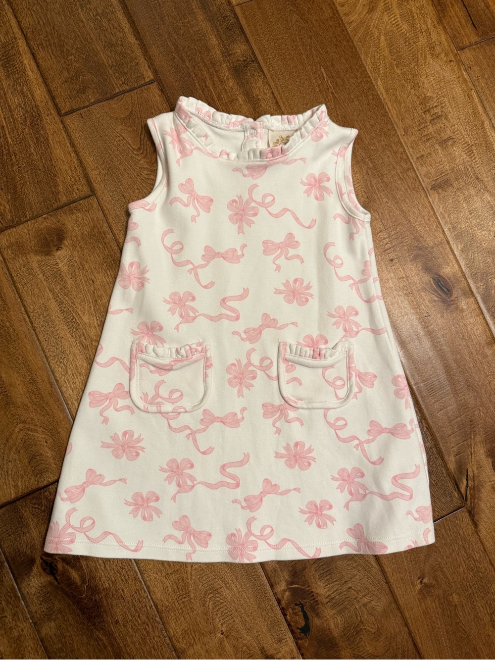 Beaufort Bonnet Pink Ribbon Print Sleeveless Dress
